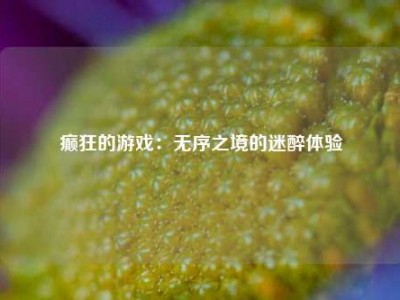 癫狂的游戏：无序之境的迷醉体验