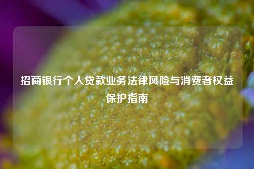 招商银行个人贷款业务法律风险与消费者权益保护指南